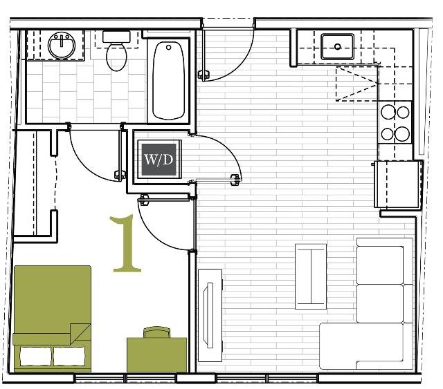 1 BEDROOM, 1 BATH 1 Bed Apartment 257 Thayer