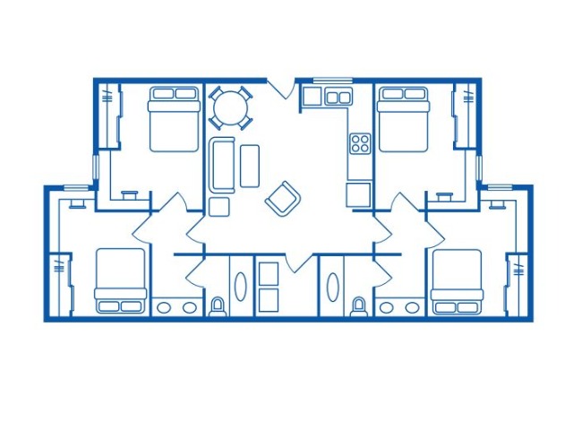 4 BEDROOM, 2 BATH