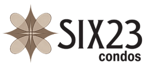 Elegant logo of SIX23 Condos featuring a modern and sophisticated design, ideal for upscale urban living.