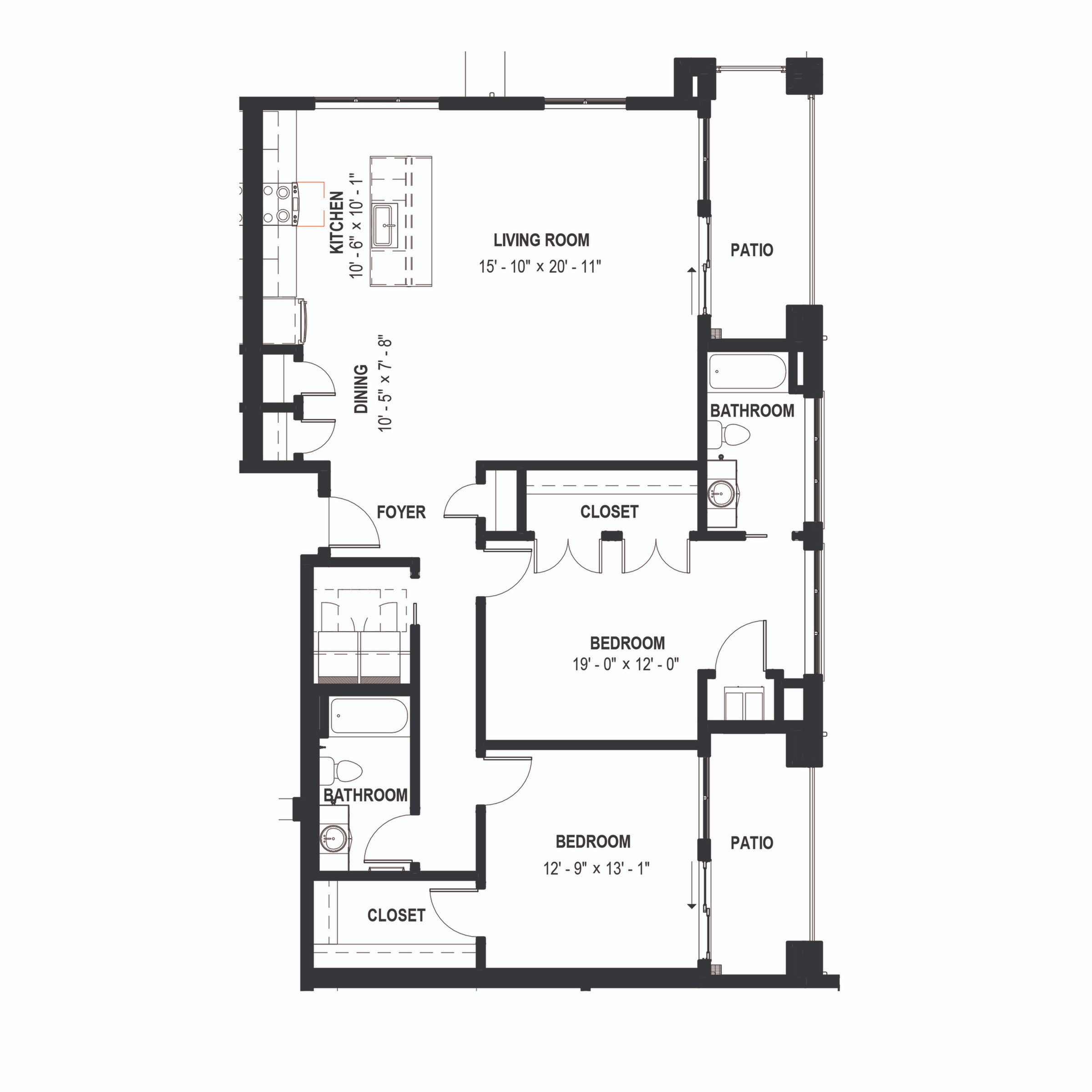 Floorplans Mill District Apartments Verona, Wisconsin Apartments