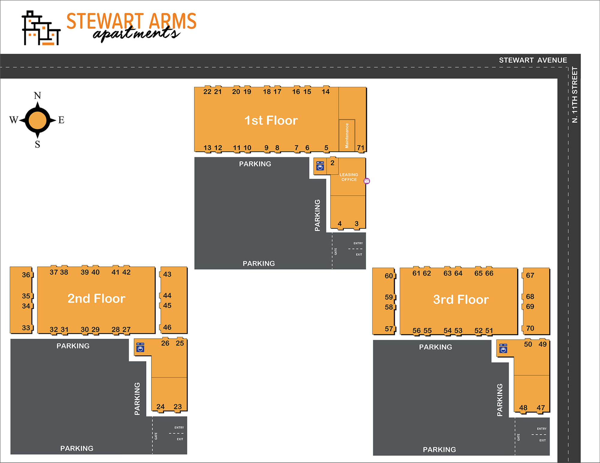 Stewart Arms Apartments Community Map
