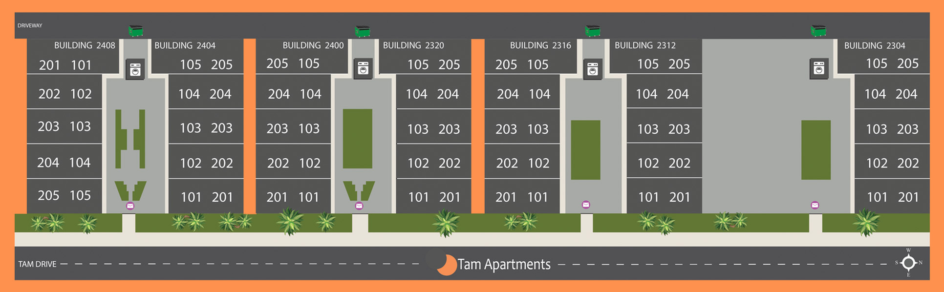 Tam Apartments Community Map