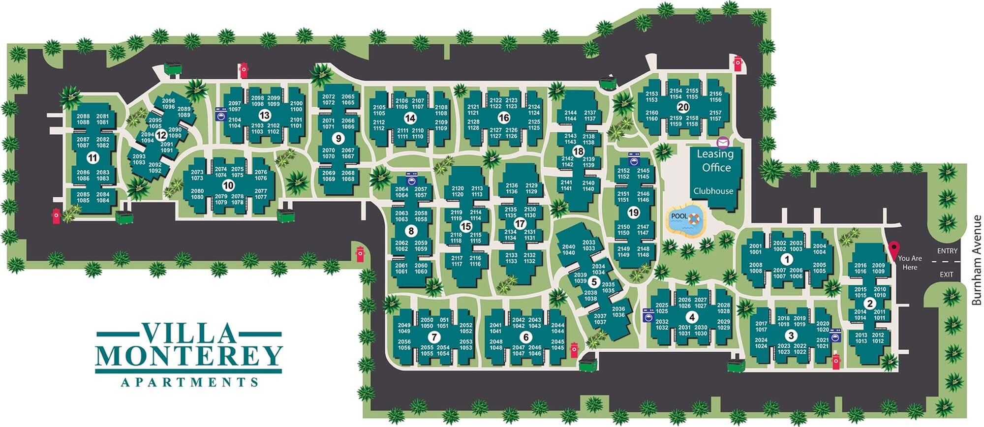 Villa Monterey Community Map