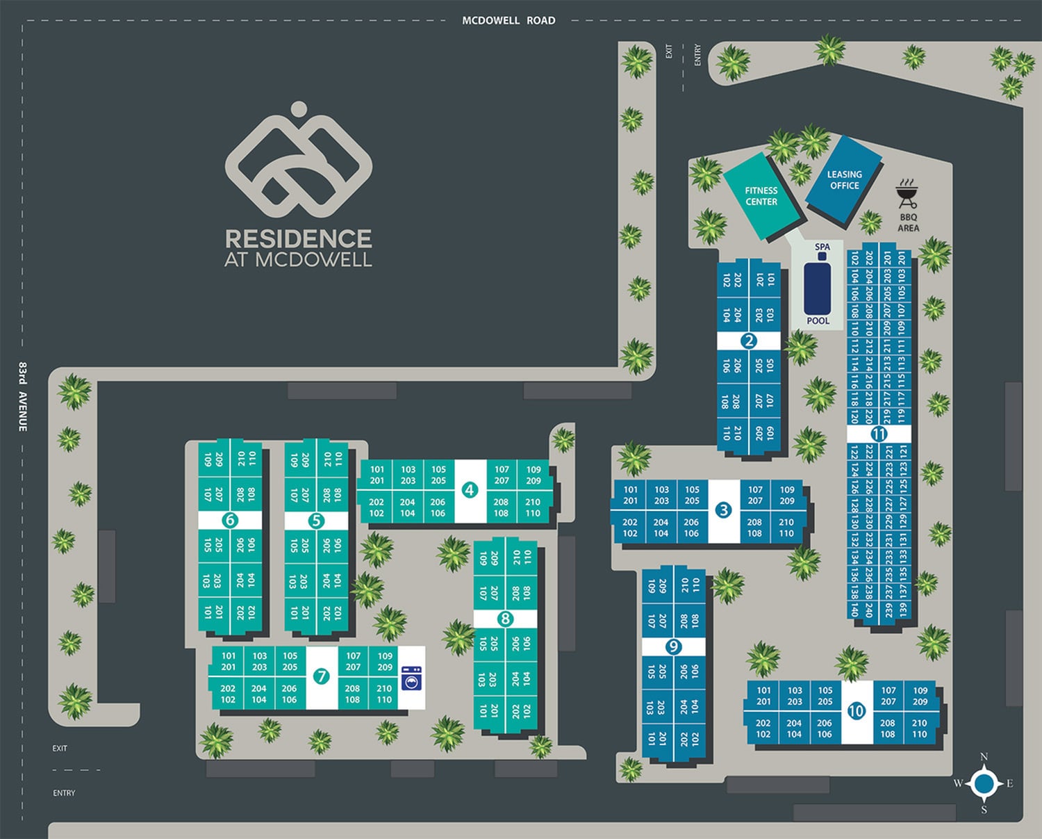 Residence at McDowell Community Map
