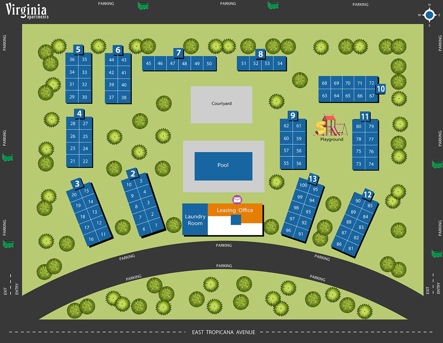 Virginia Apartments Community Map
