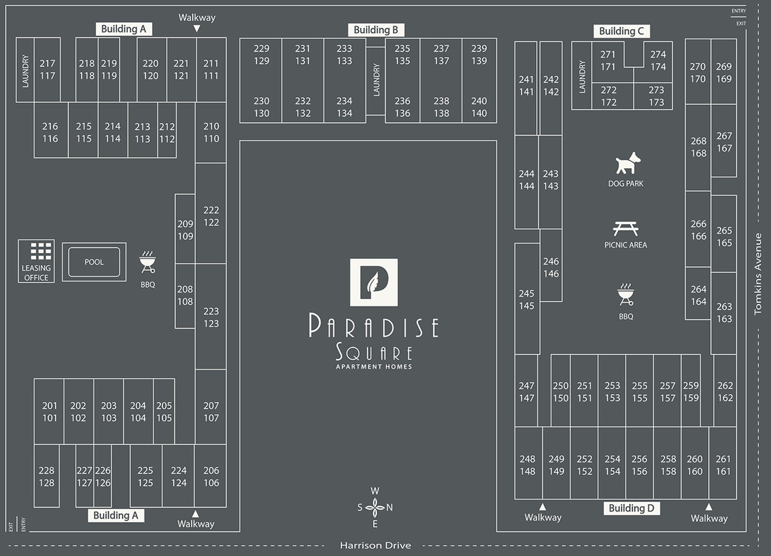 Paradise Square Community Map