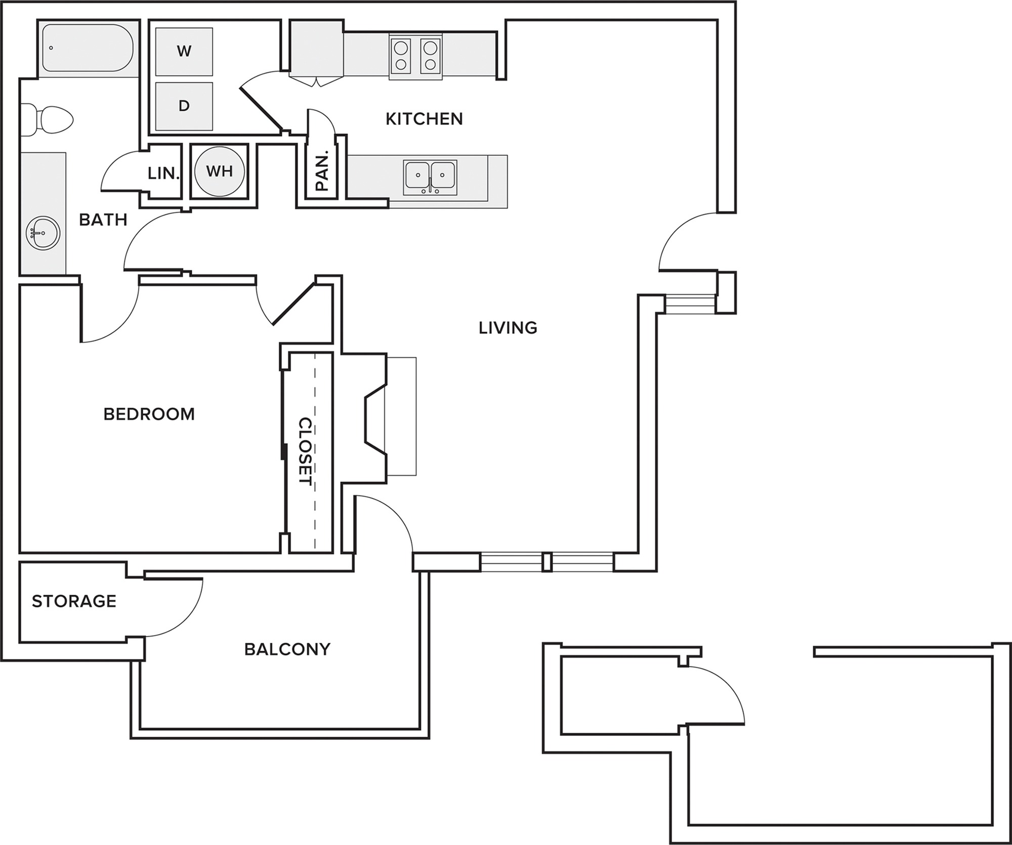 A02 | 1 Bed Apartment | Alister Lake Lynn