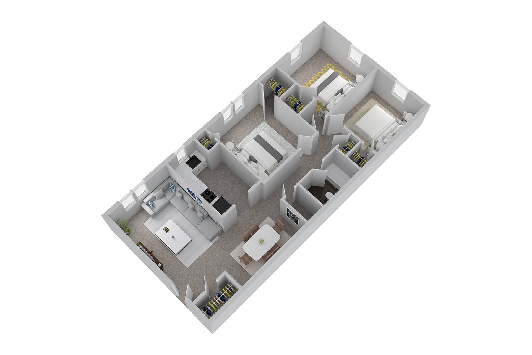 C1 Floor Plan | Hunters Crossing