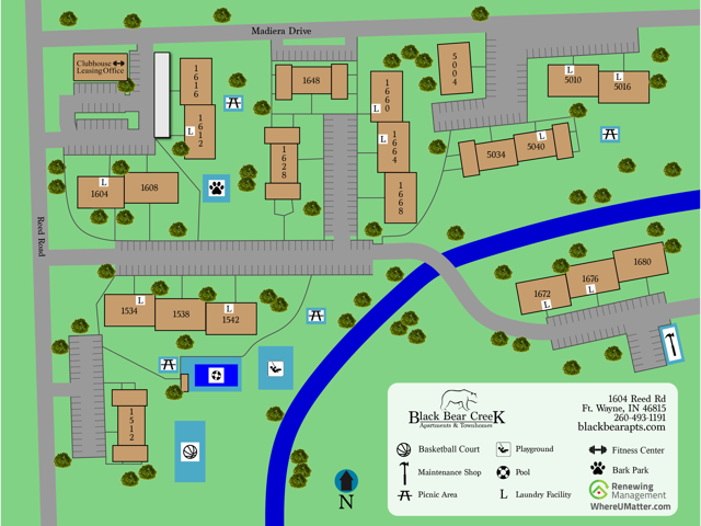 Black Bear Site Map