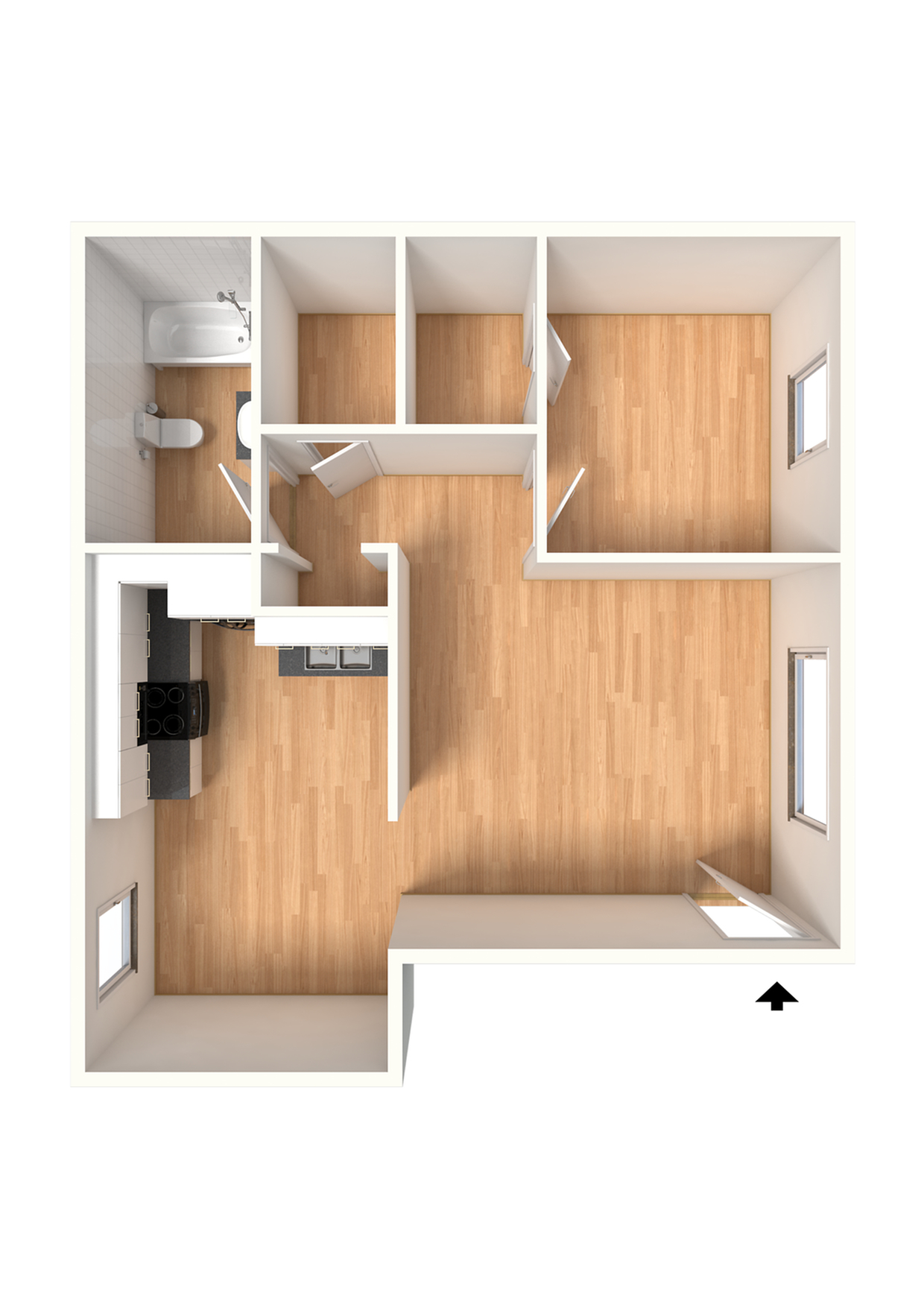 A1 1 Bed Apartment Springdale Apartments