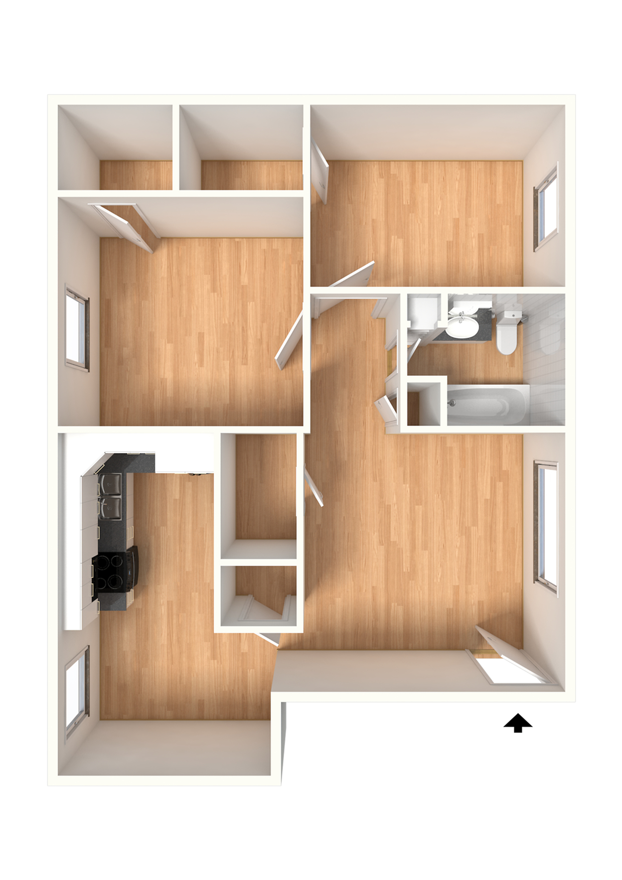 B1 2 Bed Apartment Springdale Apartments