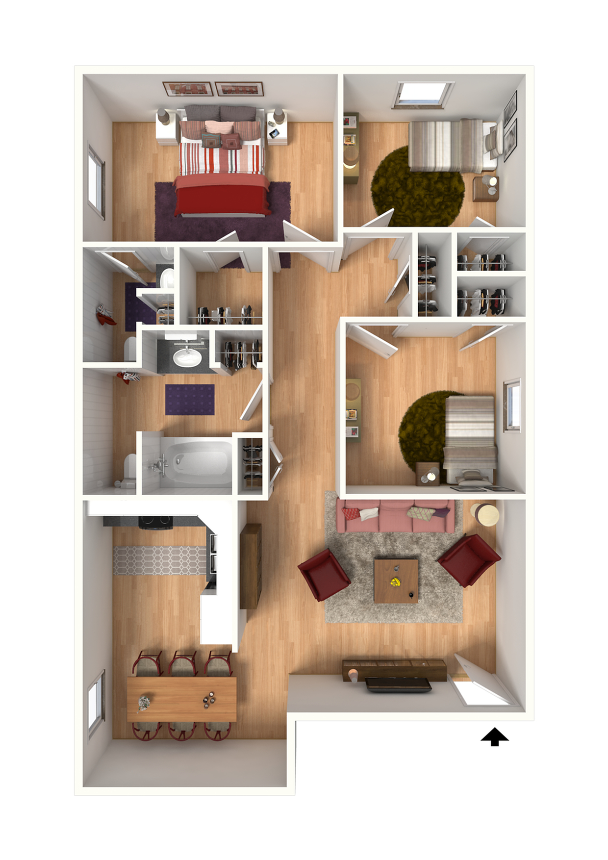 C1 3 Bed Apartment Springdale Apartments