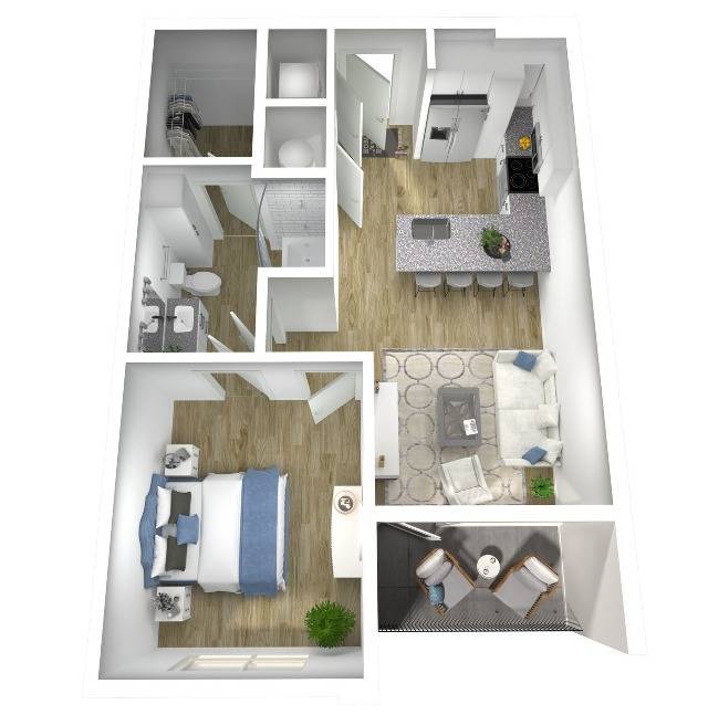 Delaney 1 Bed Apartment Millennium MetroWest