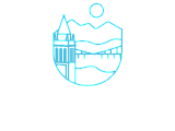 Elegant Sterling Berkeley logo featuring a striking outline of architectural landmarks with mountains and sun, symbolizing modern and stylish living.