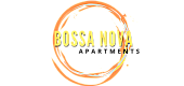 Vibrant Bossa Nova logo with a dynamic orange circular design around bold yellow text.
