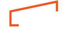 Modern logo featuring bold navy and vibrant orange accents representing a dynamic management company.