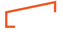 Dynamic logo design for Stout Management Company with bold orange accents and modern typography.