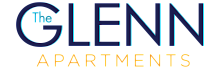 Stylish logo for The Glenn Apartments with a modern design, highlighting luxury living.