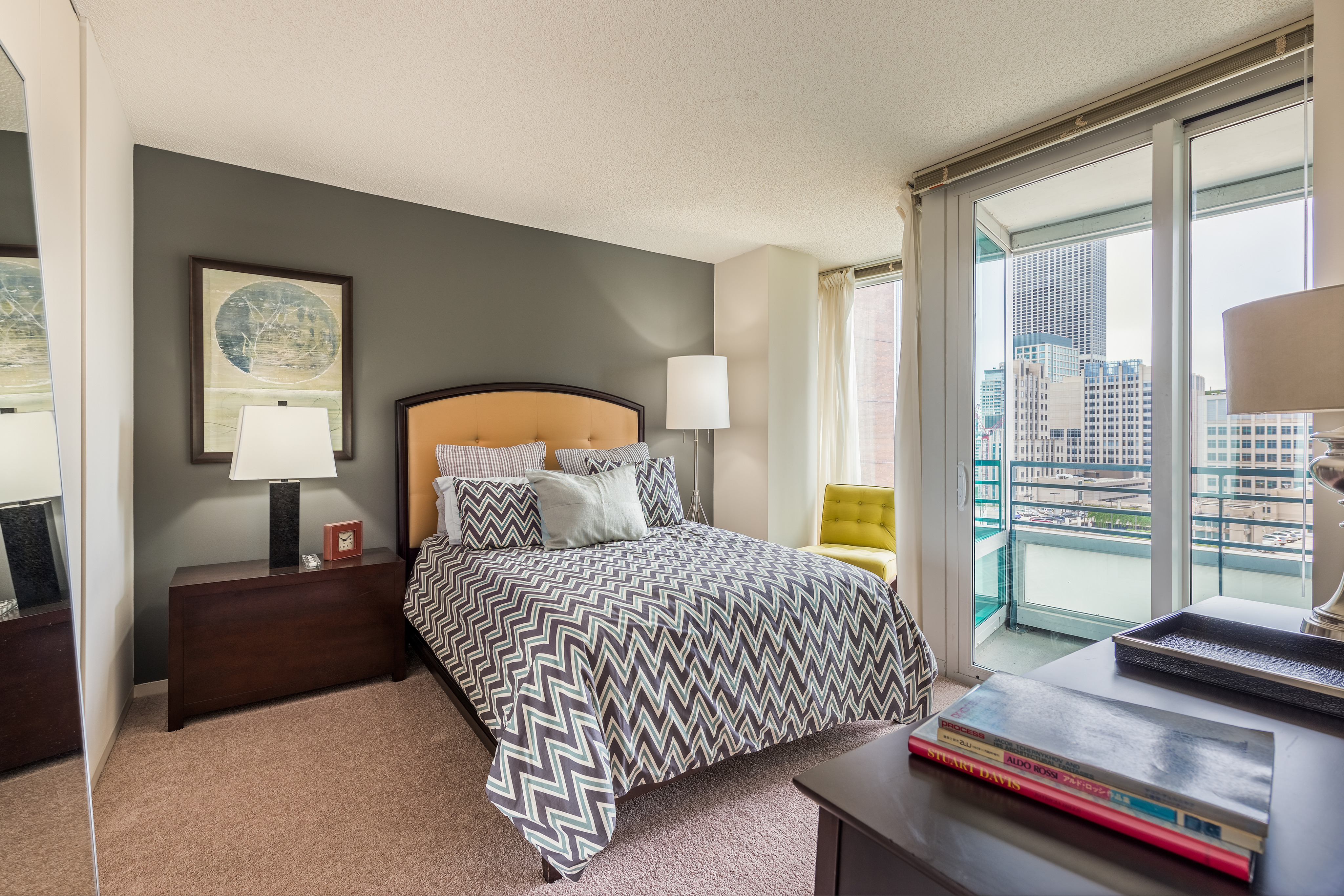 Spacious Master Bedroom | The Streeter Luxury Apartments