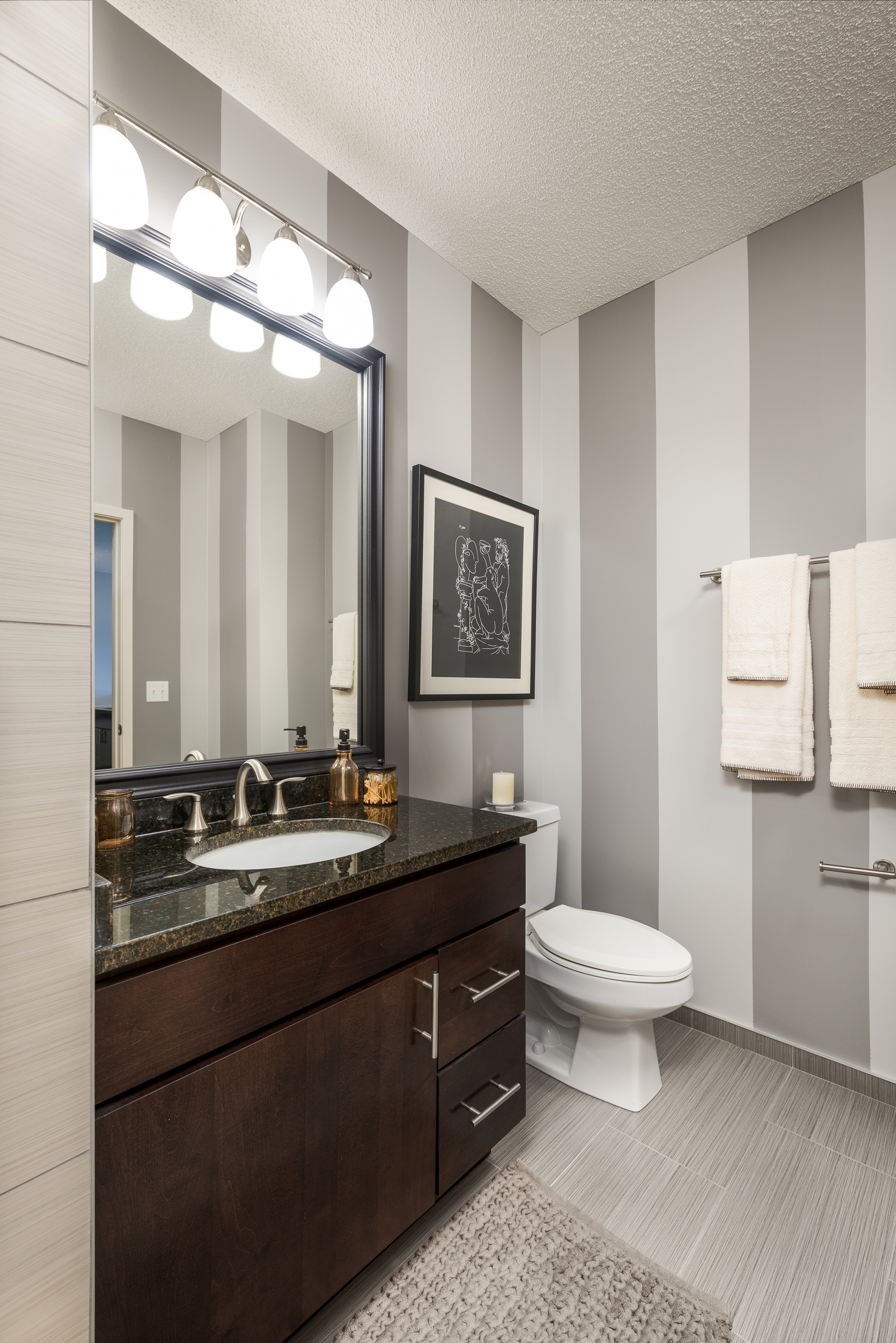 Elegant Master Bedroom | The Streeter Luxury Apartments