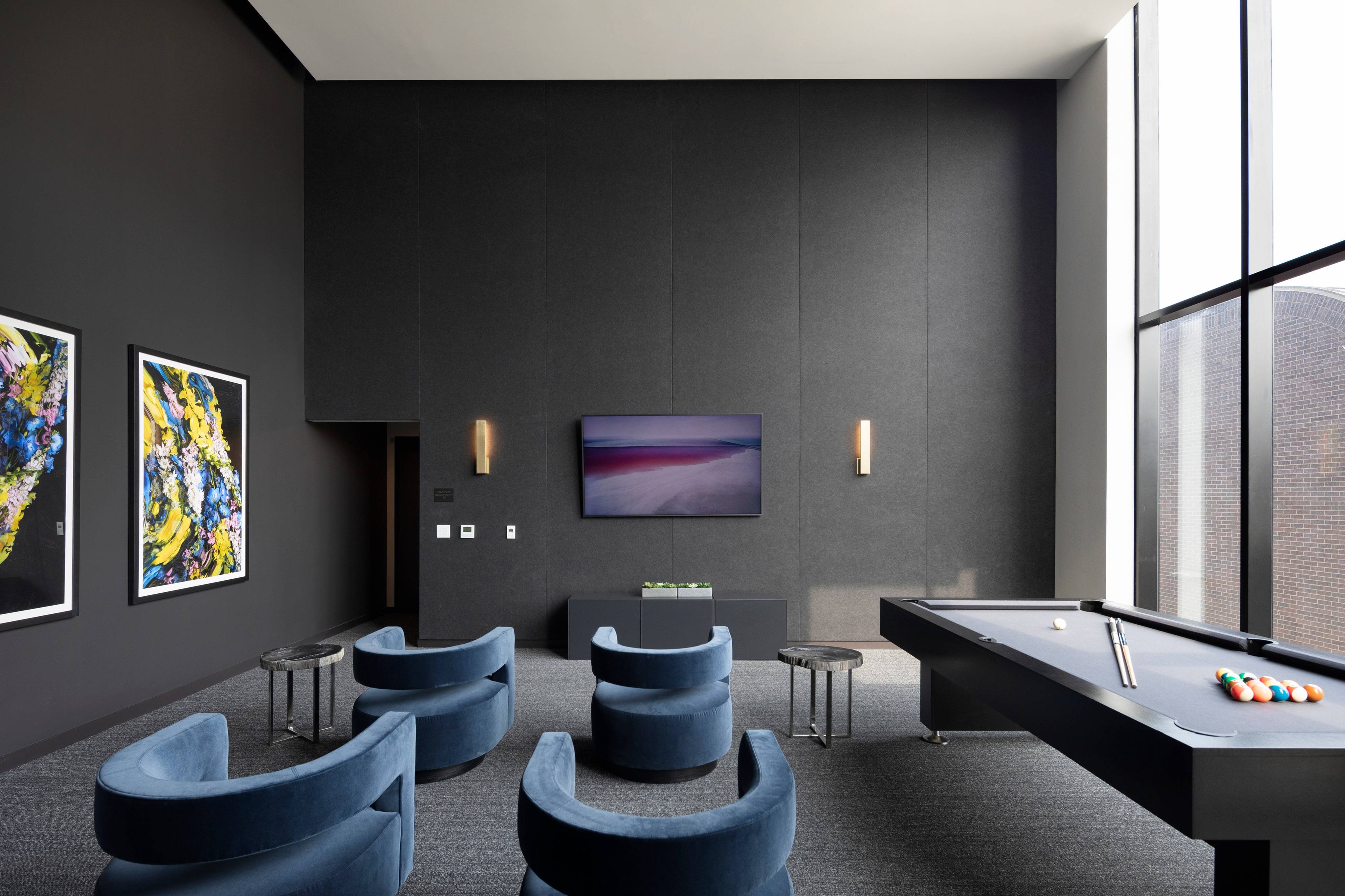 Game room with Pool table