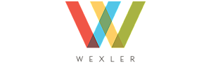 Vibrant and modern Wexler logo featuring overlapping colorful shapes forming a stylized 'W'.