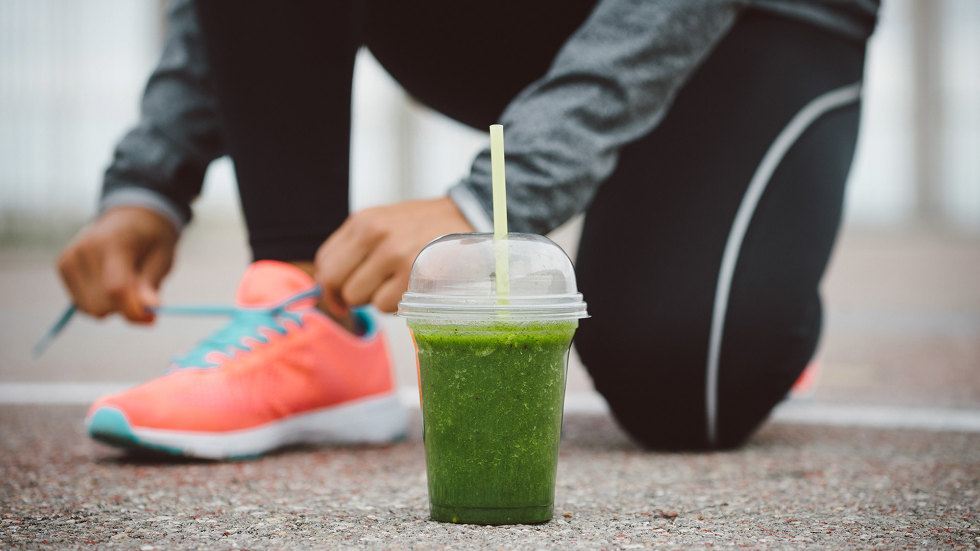 smoothie on the ground