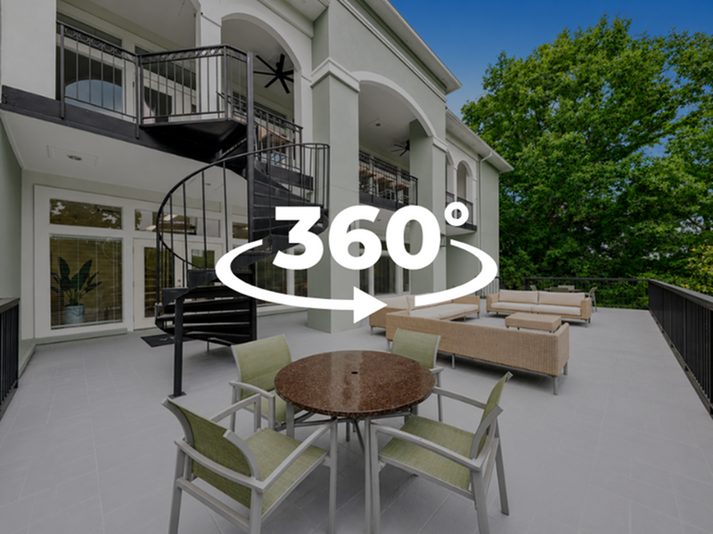 Waterfront patio lounge at Avana Cumberland