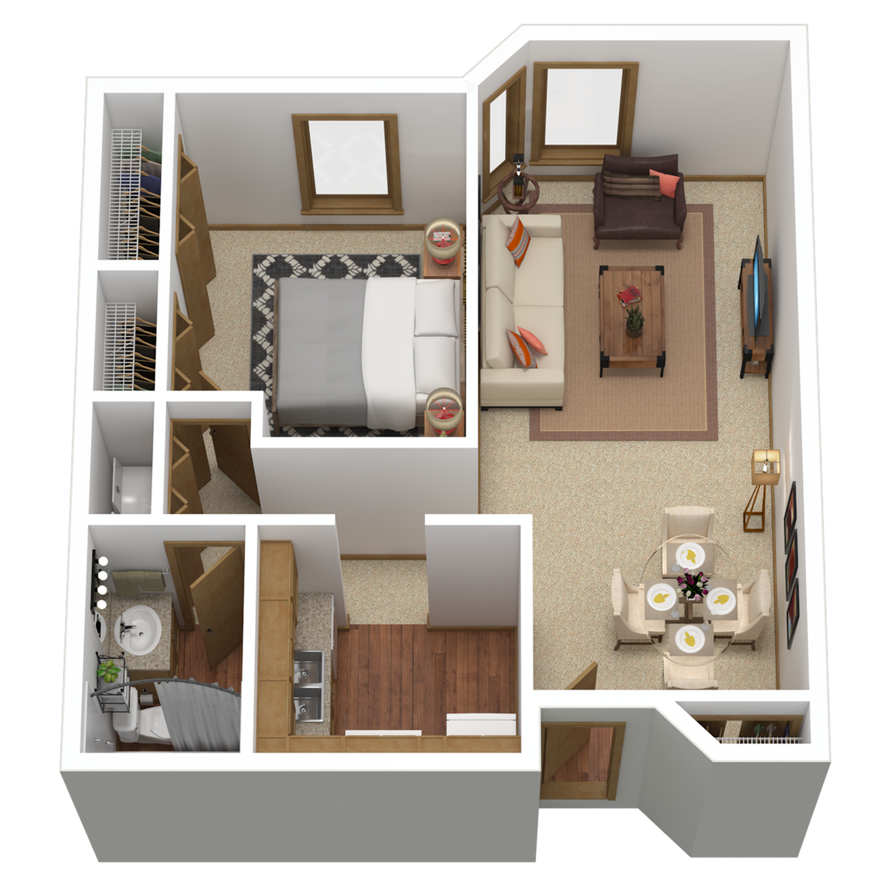A4r | 1 bed 1 bath | from 859 sq. ft.