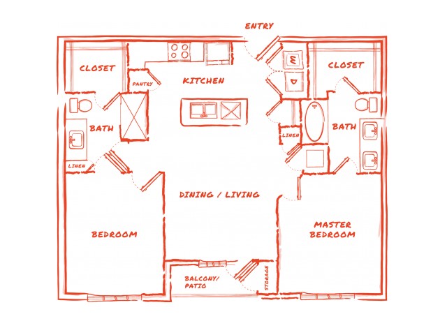 B1 | 2 bed 2 bath | from 1059 square feet