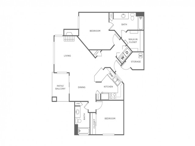 2C | 2 bed 2 bath | from 1062 square feet