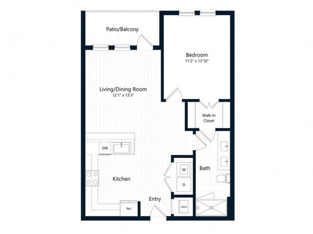 1G | 1 bed 1 bath | from 729 square feet