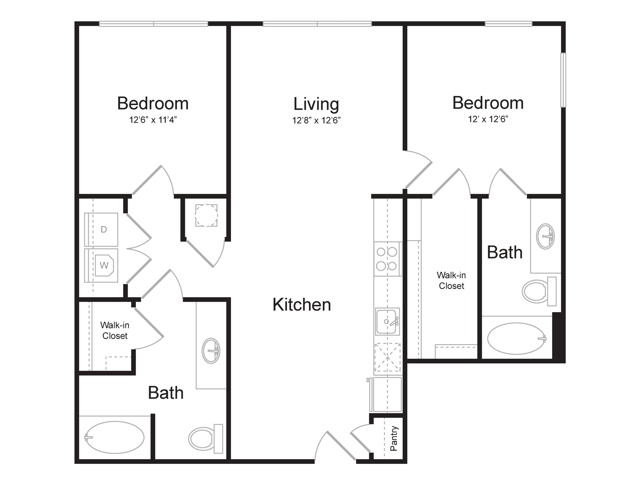 Floor plan layout diagram for B1-HC.60