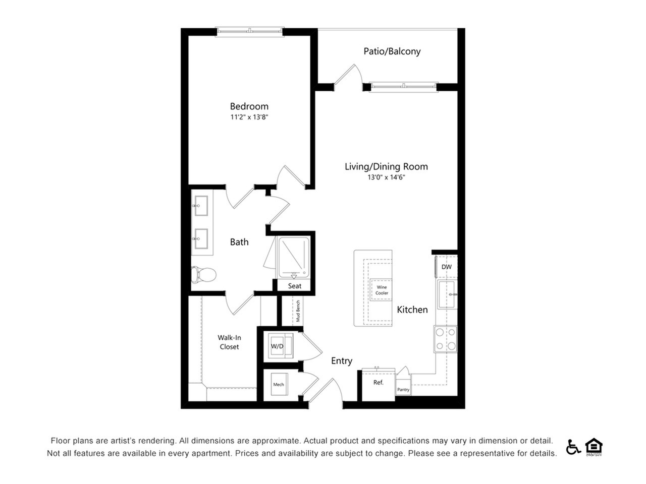 Floor plan layout diagram for A2