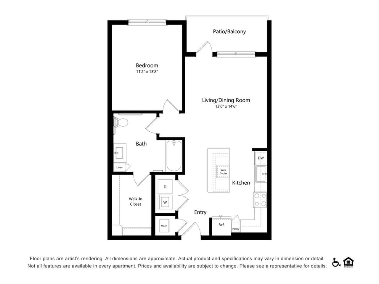 Floor plan layout diagram for A2-ANSI A