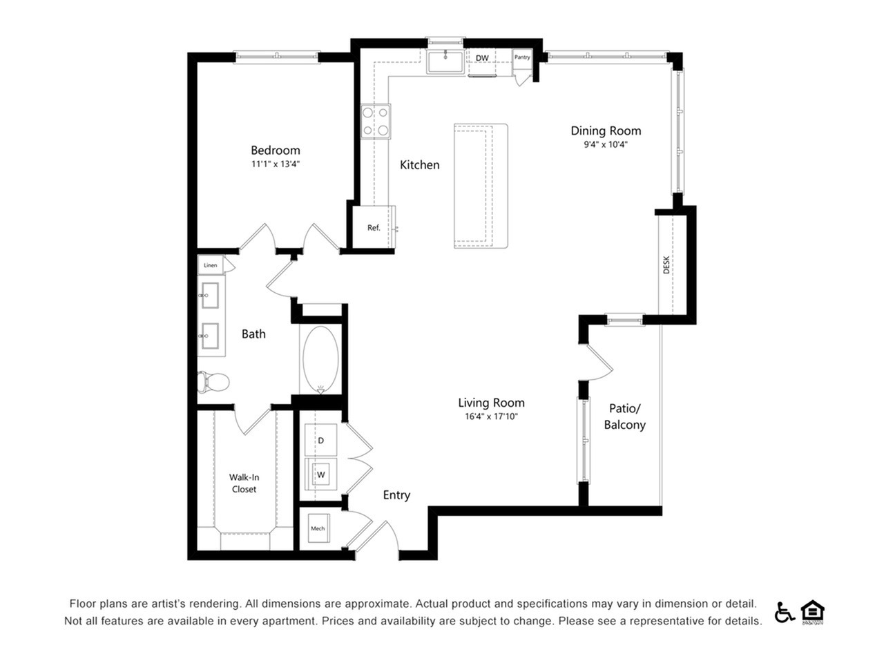 Floor plan layout diagram for A4
