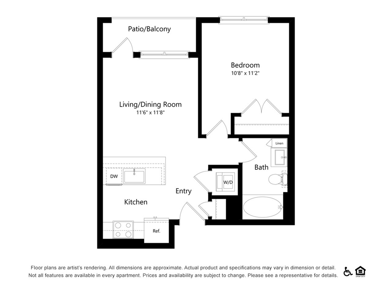 Floor plan layout diagram for A6