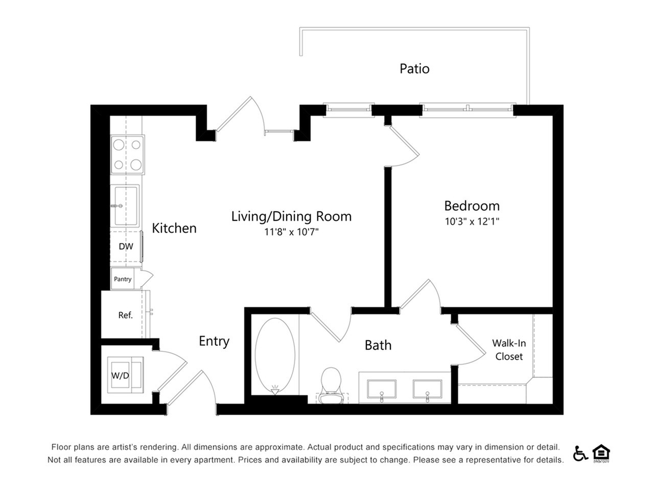 Floor plan layout diagram for F1
