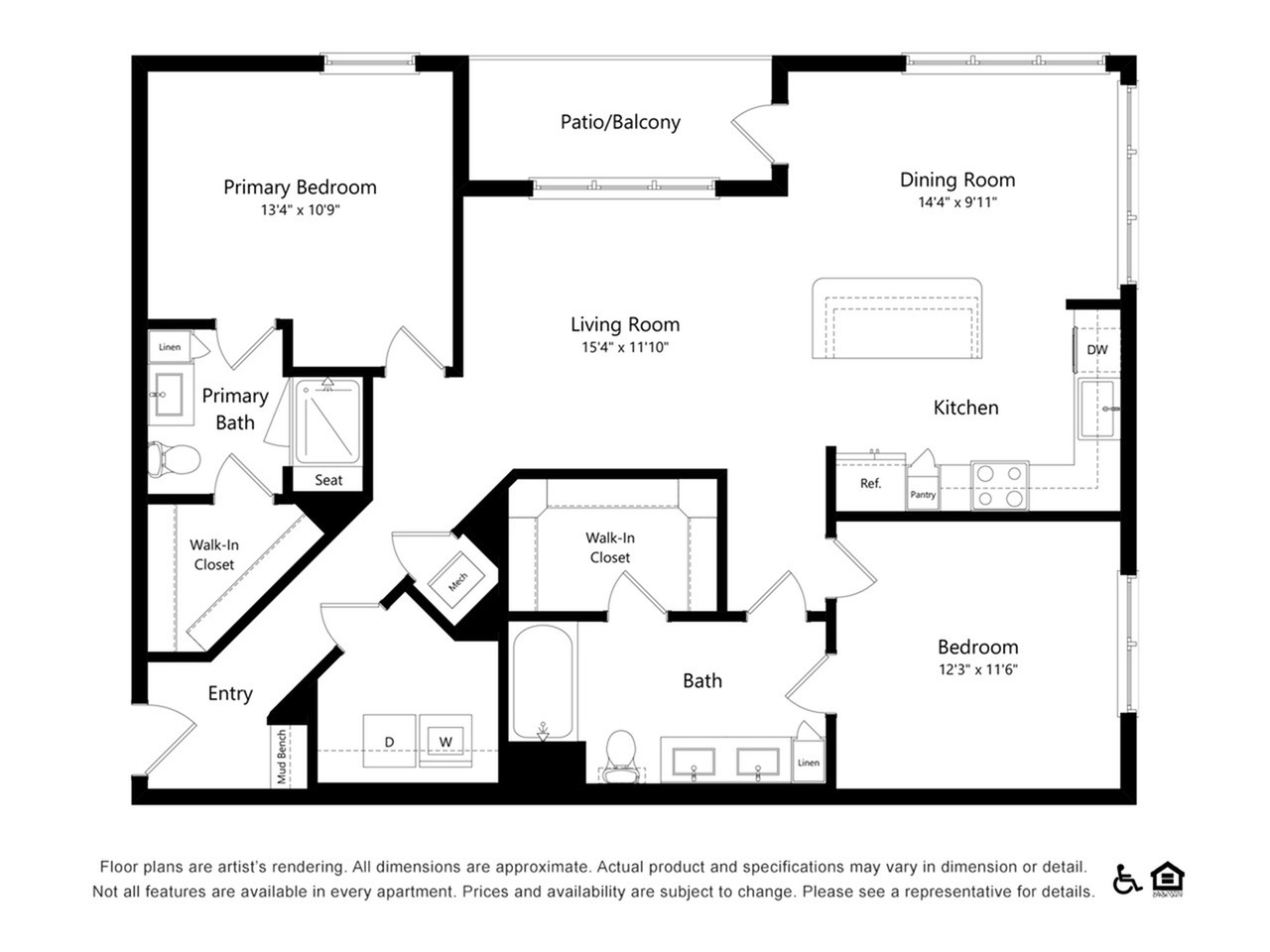 Floor plan layout diagram for B4