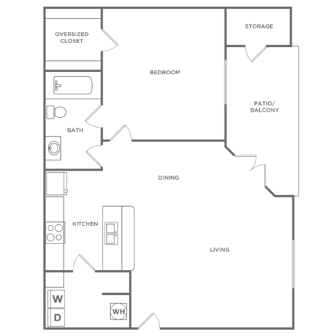 1x1 | 800 SF