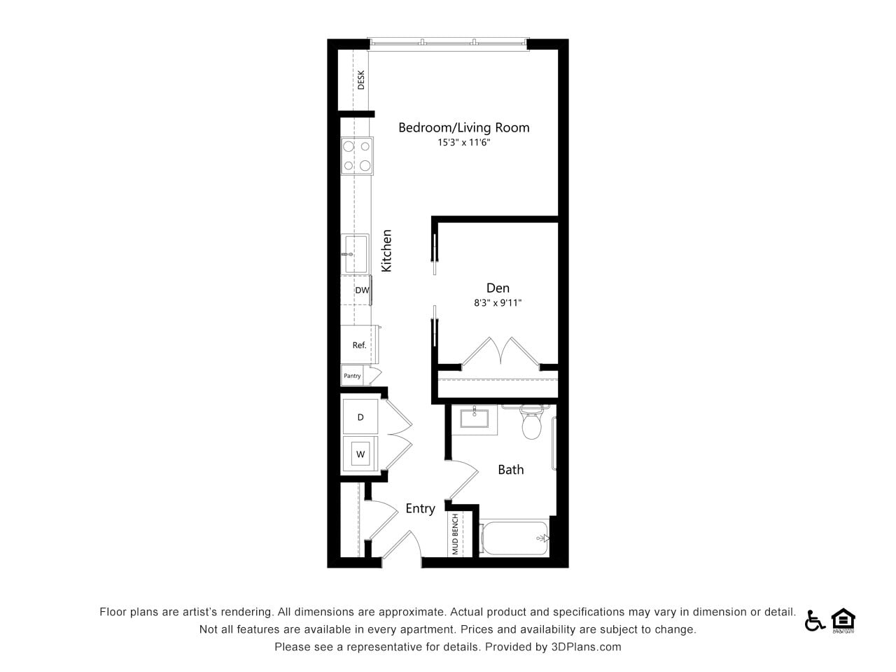 Floor plan layout diagram for S3HC