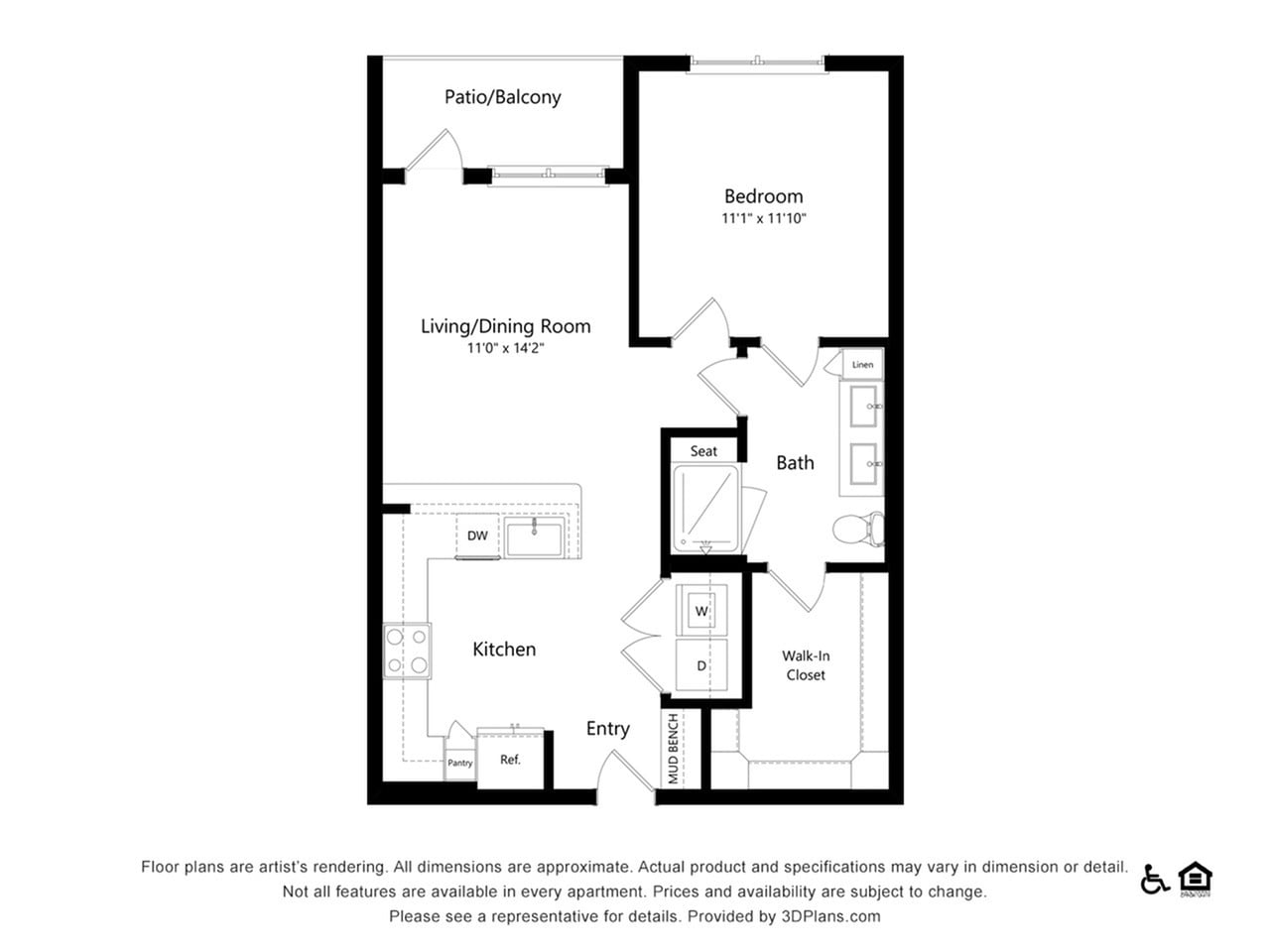 Floor plan layout diagram for A1