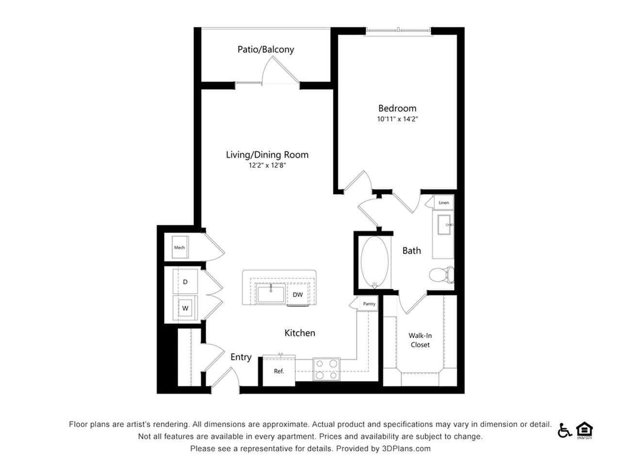 Floor plan layout diagram for A3