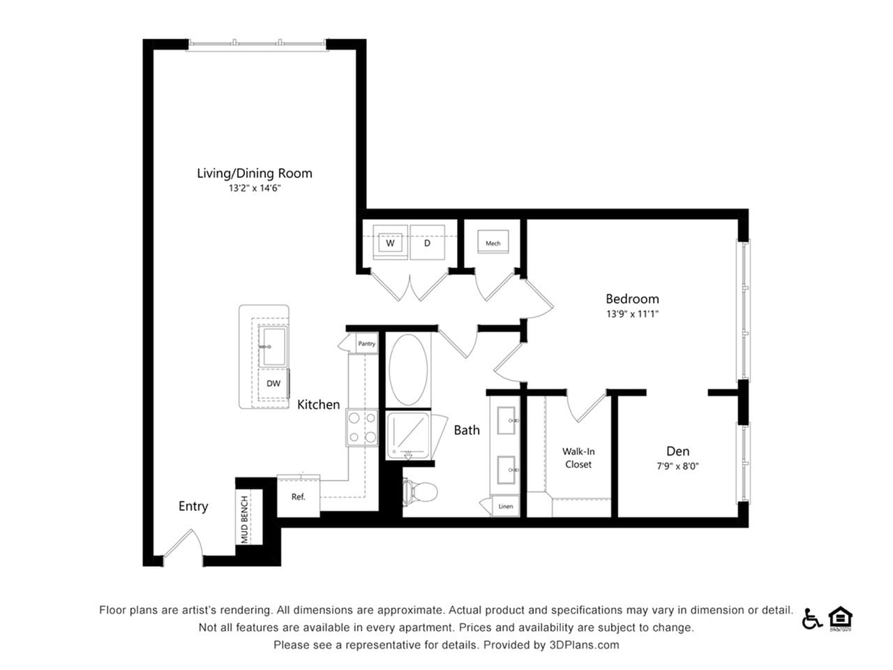 Floor plan layout diagram for A6