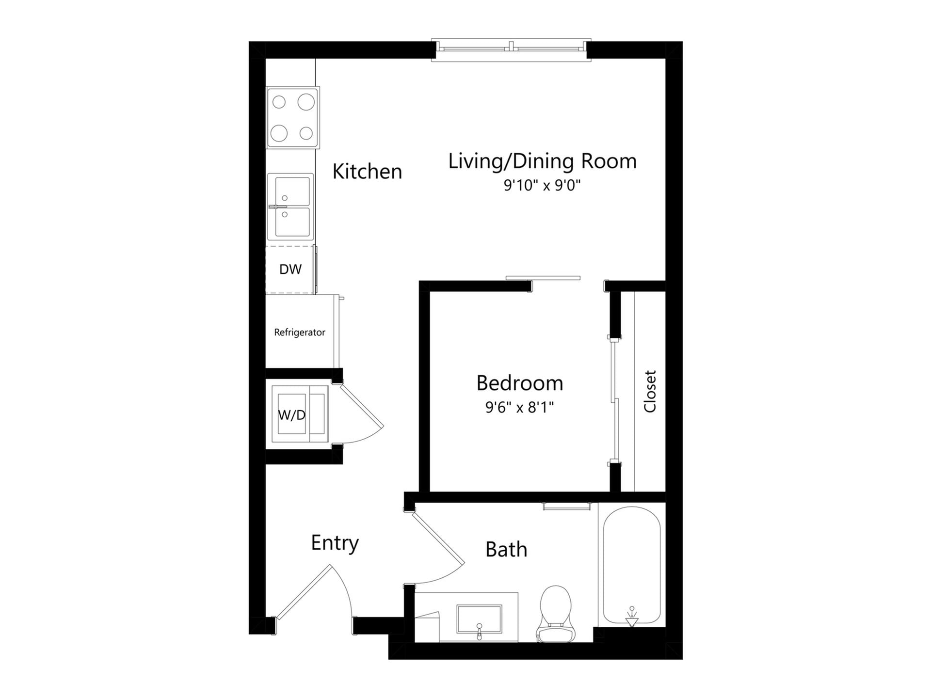 Floor plan layout diagram for S-3