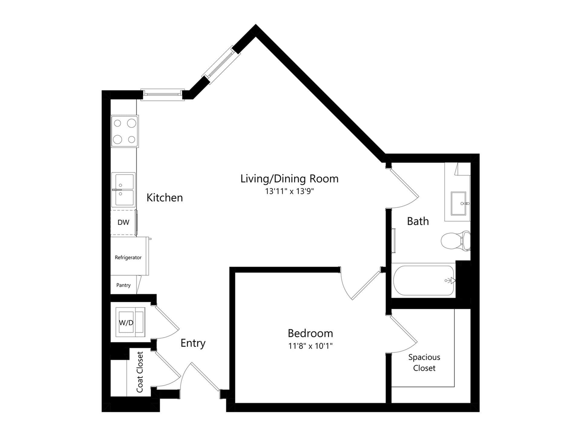 Floor plan layout diagram for S-4