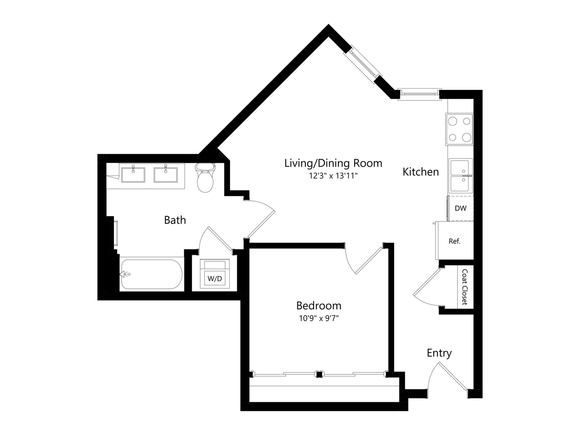 Floor plan layout diagram for S-5
