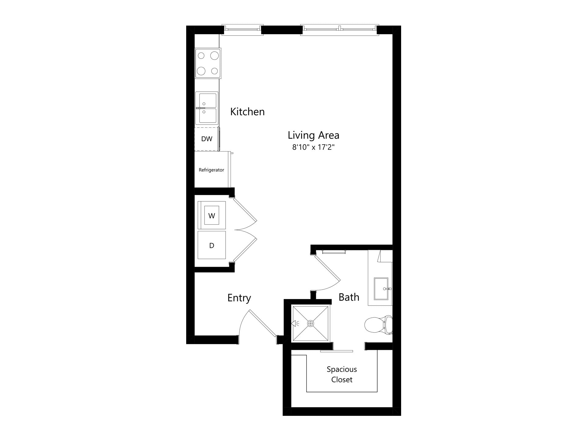 Floor plan layout diagram for S-6