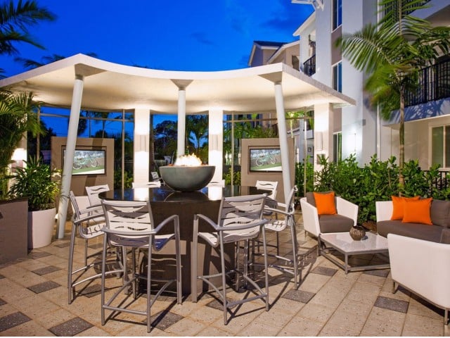 Image of Outdoor gazebo with gas grills and fire pit for The Franklin