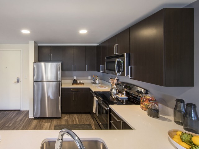 Image of Luxe white quartz countertops for Zinc